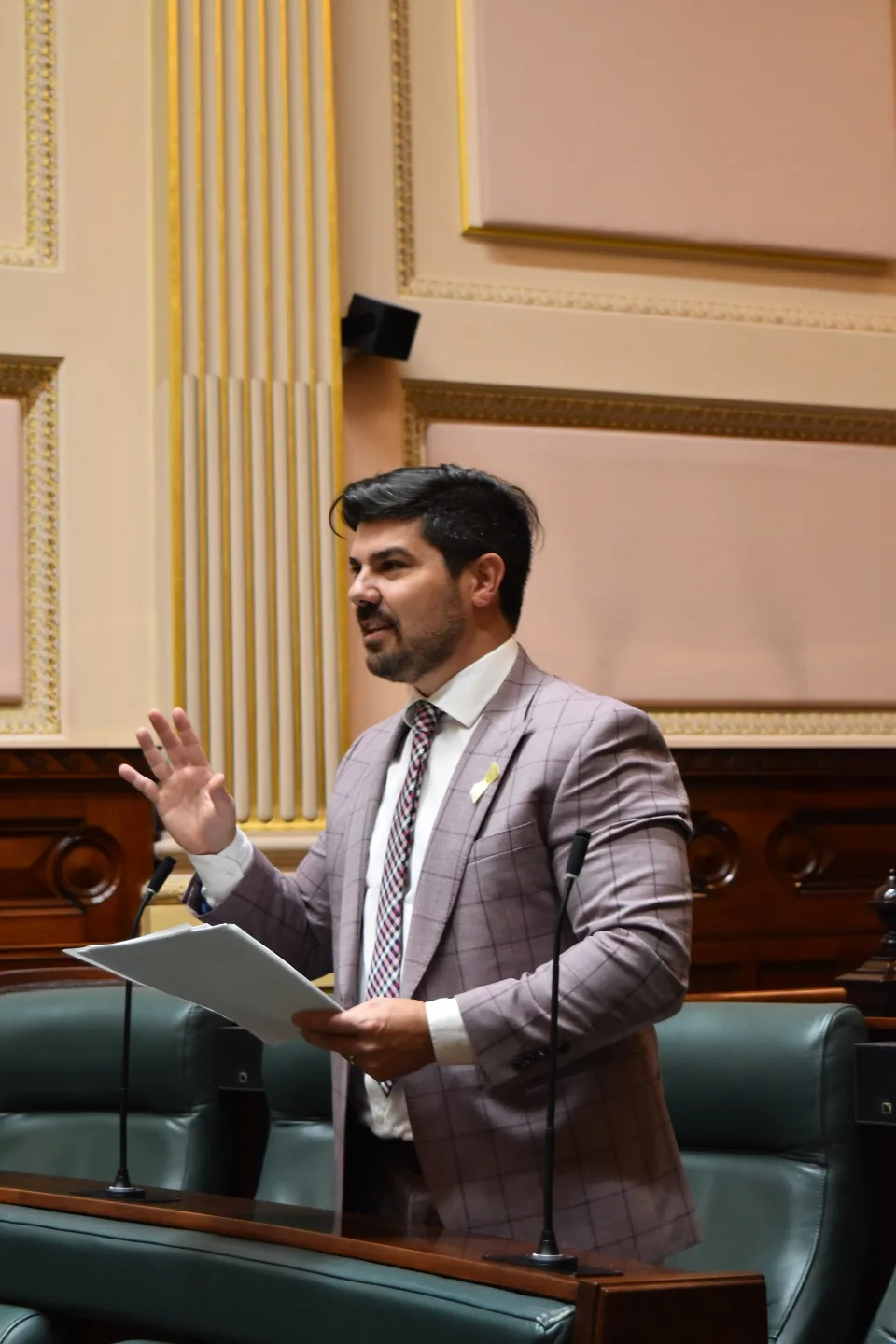 Anthony Cianflone MP speaking in the Legislative Assembly of the Victorian Parliament